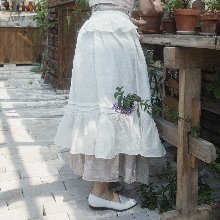 April layered skirt - creamwhite