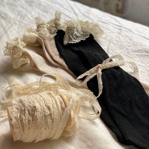 Lace rib socks [3colors]
