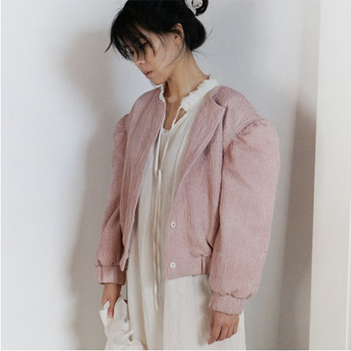 [30%sale]Linen pink blouson